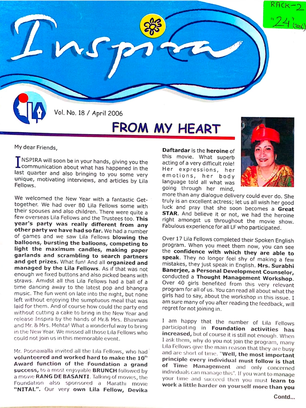 Vol. No. 18 - April. 2006