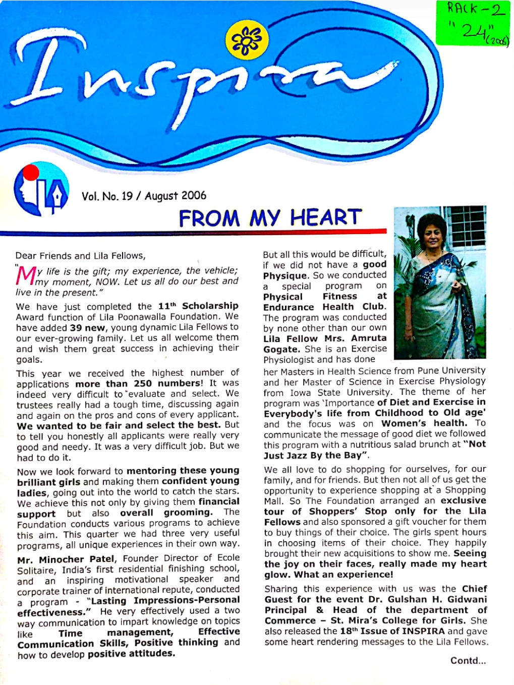 Vol. No. 19 - Aug. 2006