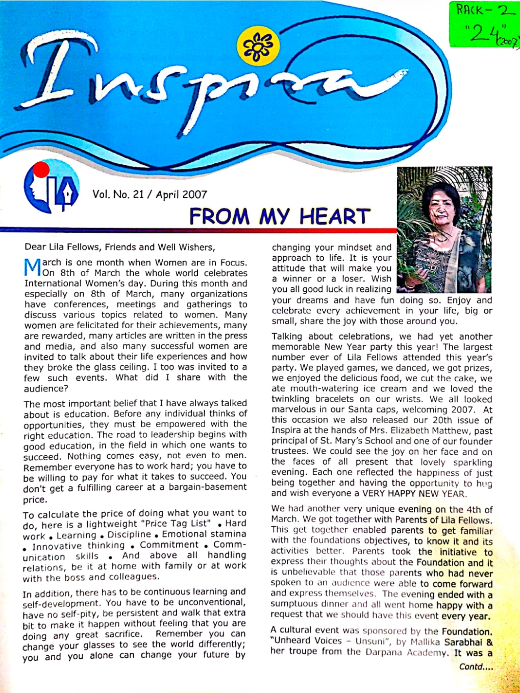 Vol. No. 21 - April. 2007