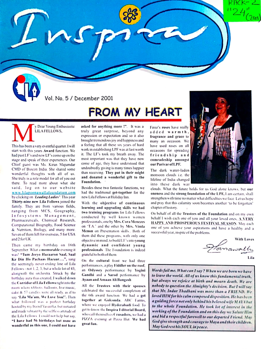 Vol. No. 05 - Dec. 2001